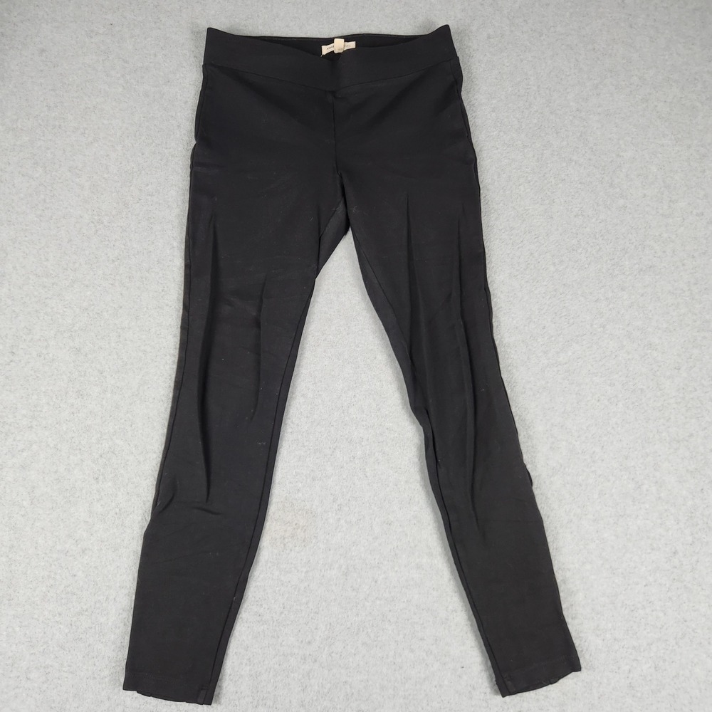 Ashley Classics Leggings Women S Black Grommet Lace Up Ankle Skinny Pull On Edgy